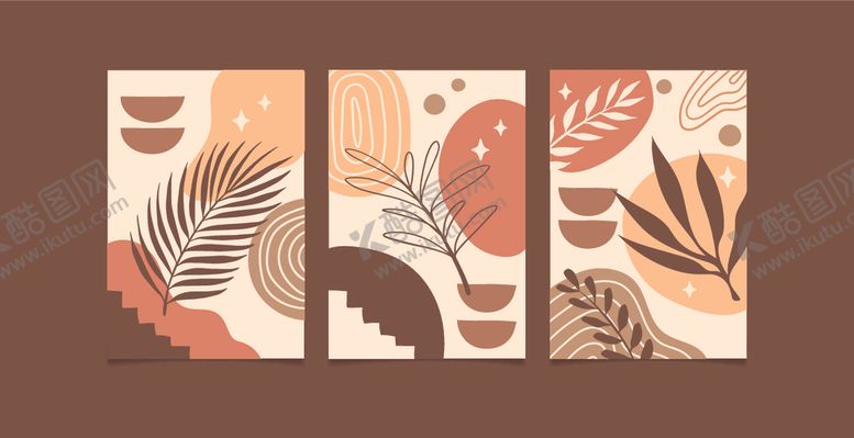 编号：34225309270751005606【酷图网】源文件下载-植物图案装饰画设计