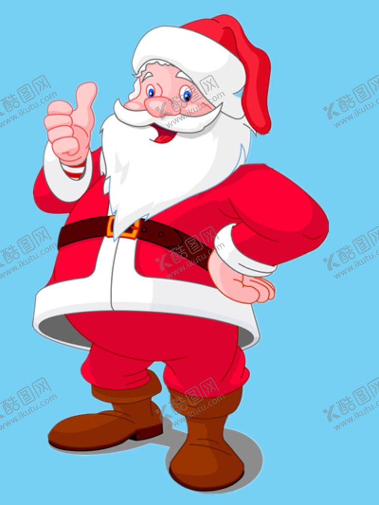 编号：65294510110652054938【酷图网】源文件下载-点赞的圣诞老人