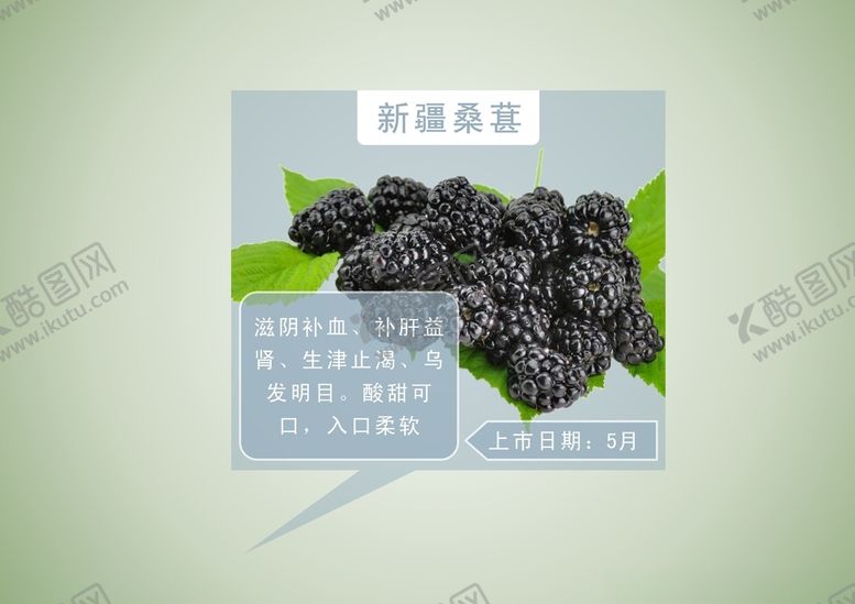 编号：72306603222324256866【酷图网】源文件下载-桑葚水果主图