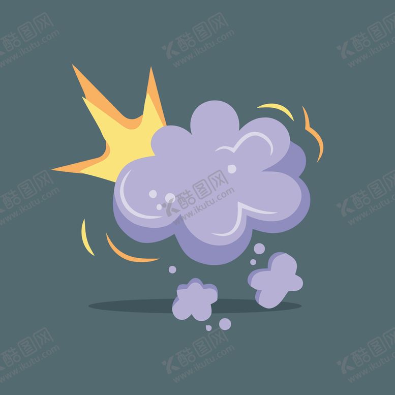 编号：34307111020557422614【酷图网】源文件下载-紫色云朵爆炸特效图