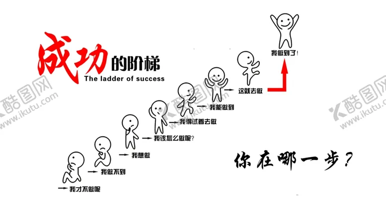 编号：34912202251145219176【酷图网】源文件下载-成功的阶梯