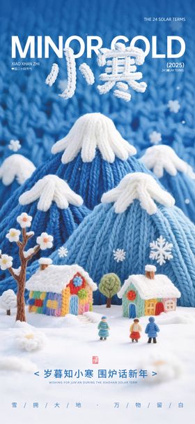 小寒节气创意海报