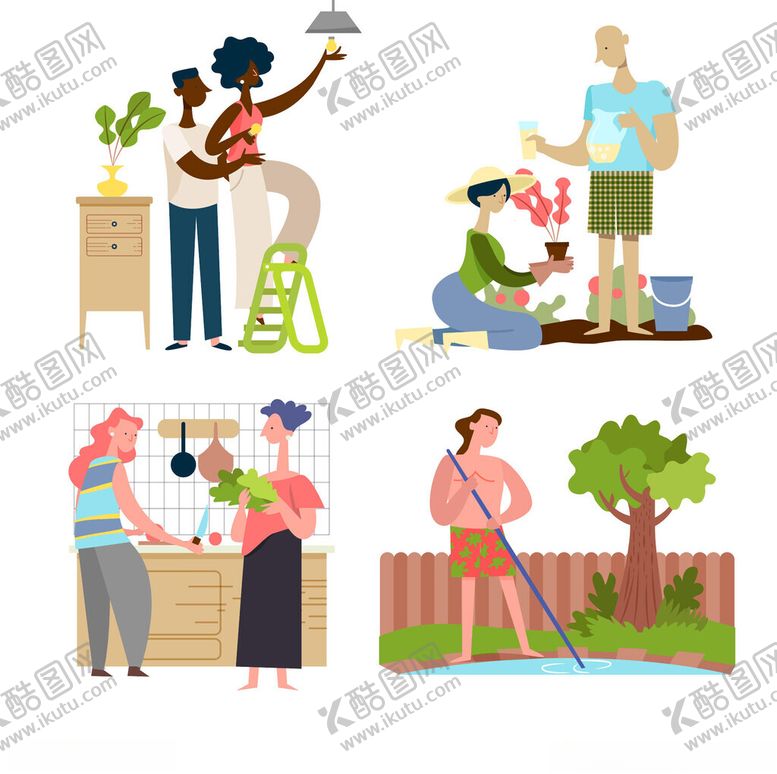 编号：93079301050050267147【酷图网】源文件下载-多样日常活动