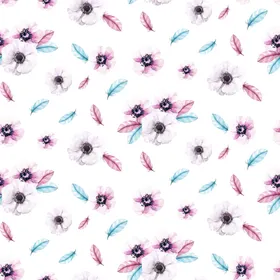 水彩花朵创意图案