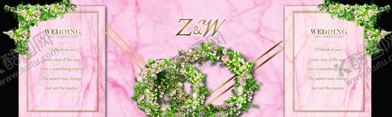 编号：47746209140212237329【酷图网】源文件下载-粉色背景婚礼