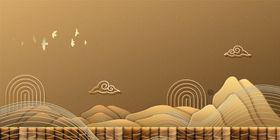 中式格栅背景墙