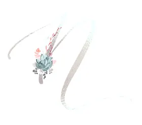 手绘水彩花型草封面剪贴画素材