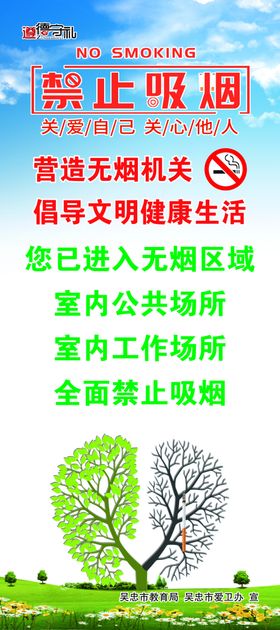 禁止吸烟展架