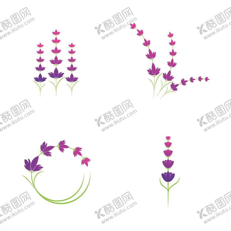 编号：87387211052355305515【酷图网】源文件下载-卡通薰衣草