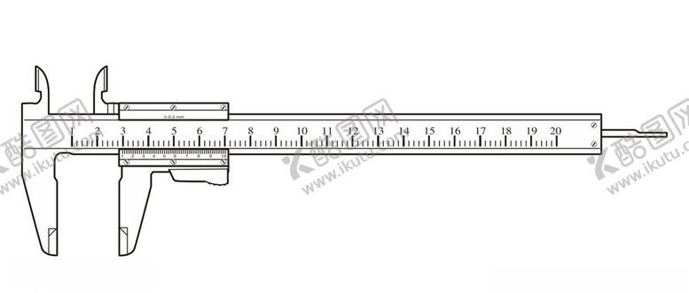 编号：32467410131308259490【酷图网】源文件下载-矢量游标卡尺