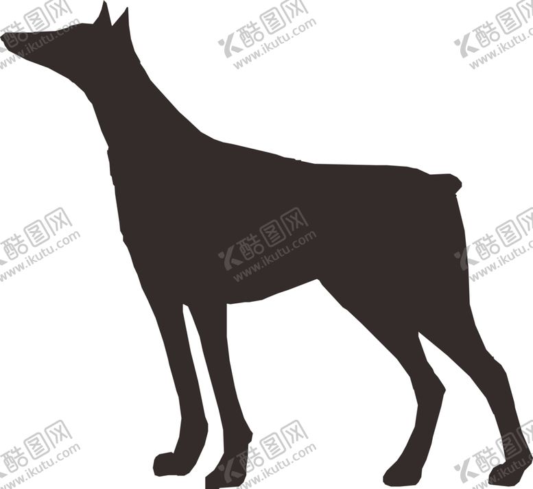 编号：23607105040255447872【酷图网】源文件下载-狗剪影