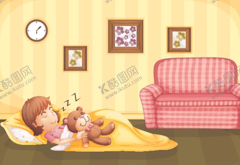 编号：65682909140931466761【酷图网】源文件下载-卡通睡觉儿童