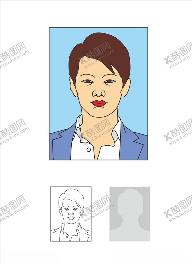 编号：85692309191640533465【酷图网】源文件下载-报名照男