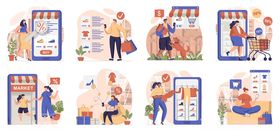 多样办公桌椅组合展示