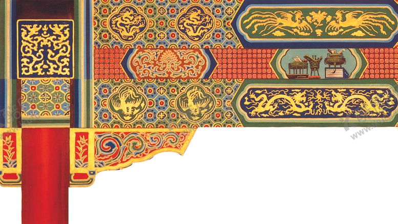 编号：10415609251355451669【酷图网】源文件下载-宫廷雕梁纹饰