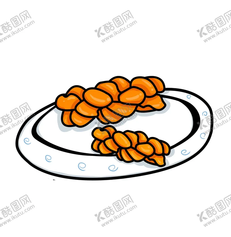 编号：77635204191237324268【酷图网】源文件下载-手绘卡通麻花