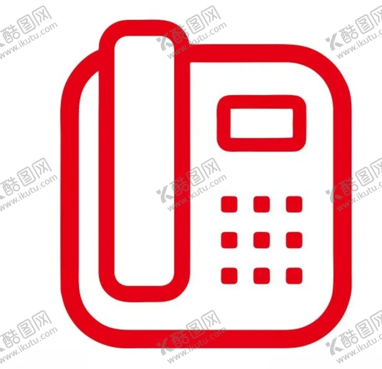 编号：68664507011359142739【酷图网】源文件下载-矢量座机电话标志