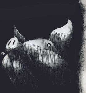 现代简约手绘抽象艺术画
