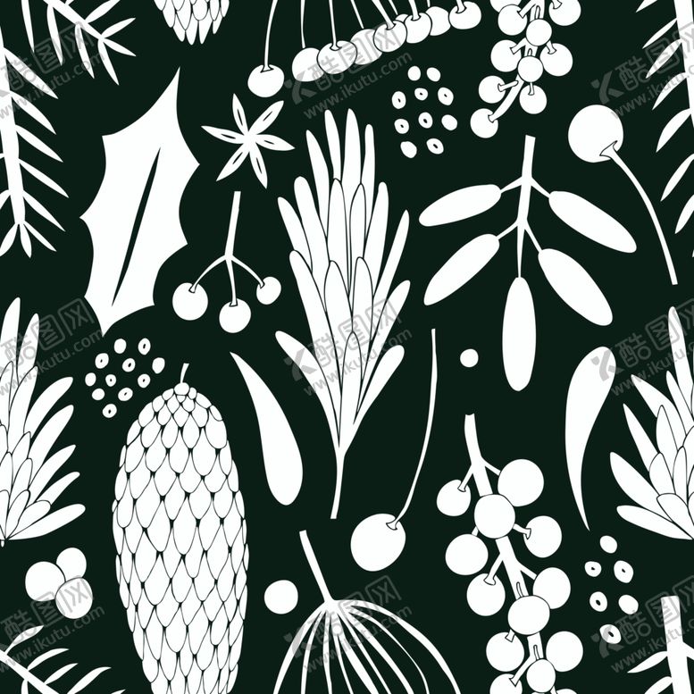 编号：44098110112016481957【酷图网】源文件下载-植物无缝背景