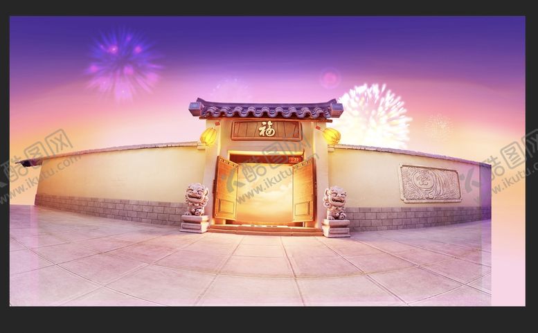编号：33511510190232038361【酷图网】源文件下载-春节背景