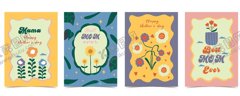 编号：58907604271346523081【酷图网】源文件下载-母亲节多彩创意书籍封面设计