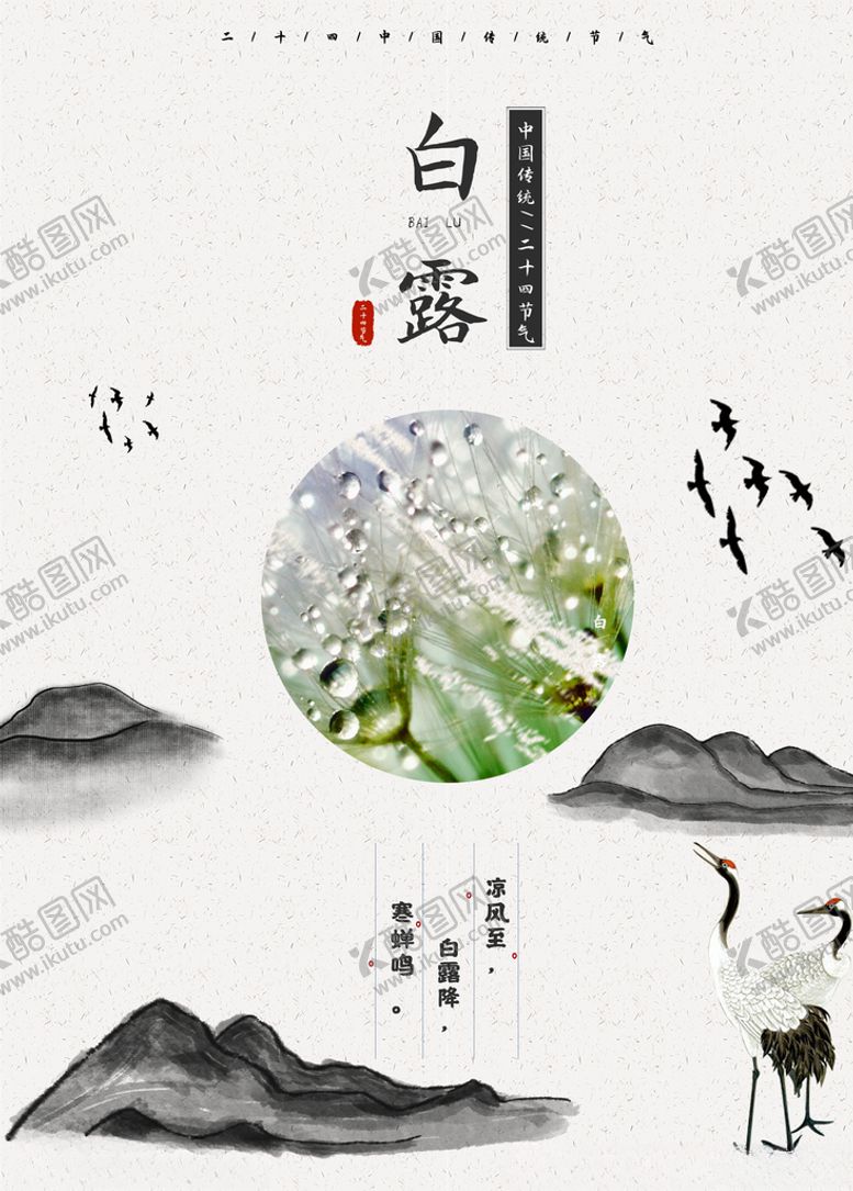 编号：18531707021458064566【酷图网】源文件下载-白露海报