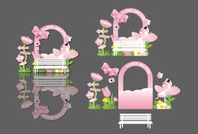 春季商场鲜花美陈