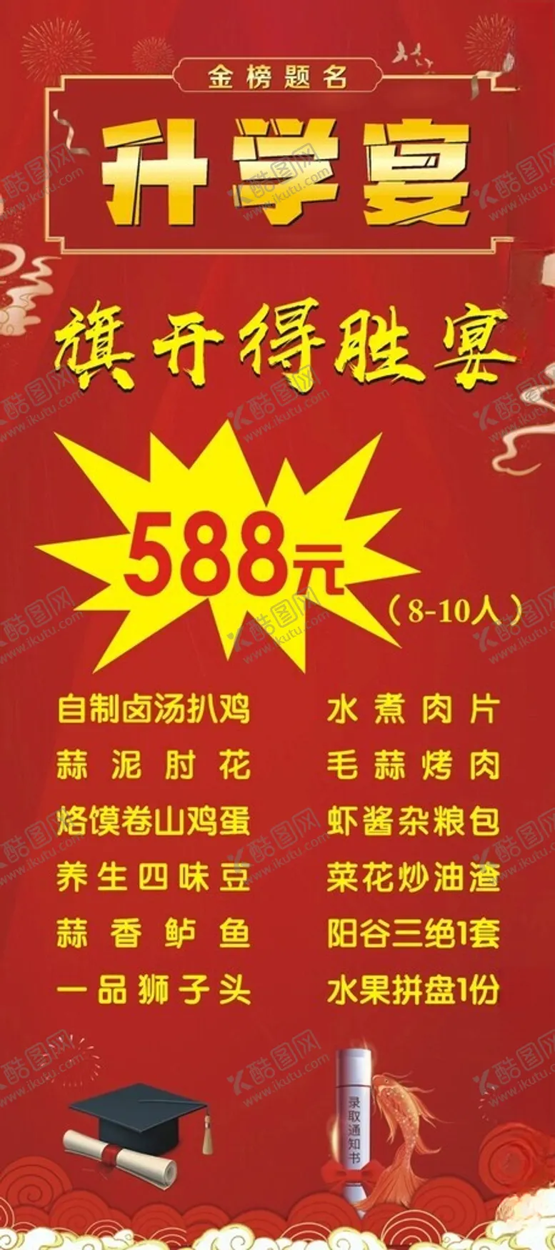 编号：58267901301149195546【酷图网】源文件下载-升学宴展架