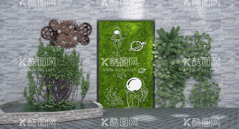 编号：56142310082040050769【酷图网】源文件下载-植物墙