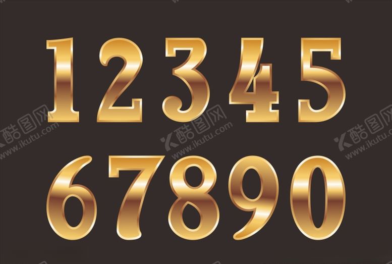 编号：57848205151651016438【酷图网】源文件下载-金色数字