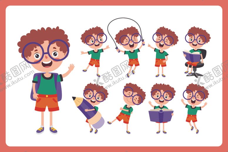 编号：95624310042311453683【酷图网】源文件下载-孩子们的多彩校园生活