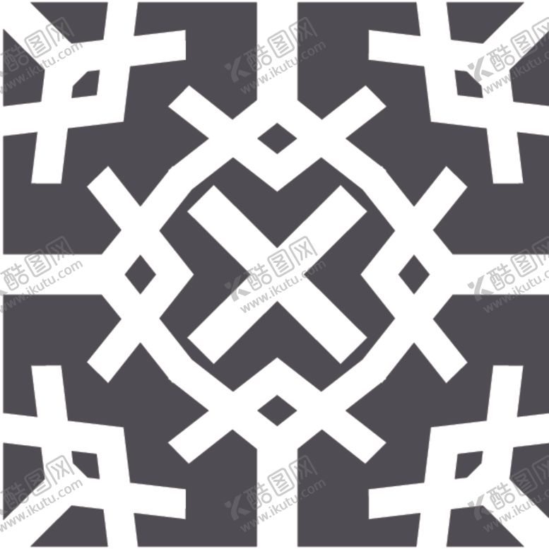 编号：17967109282004371478【酷图网】源文件下载-黑白简约花纹图案设计