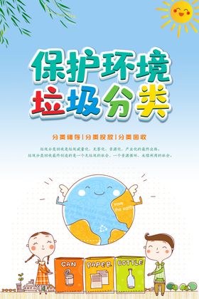 保护环境垃圾分类海报
