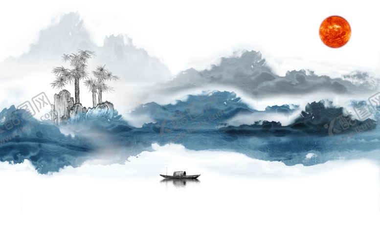 编号：70232904220520079055【酷图网】源文件下载-山水画