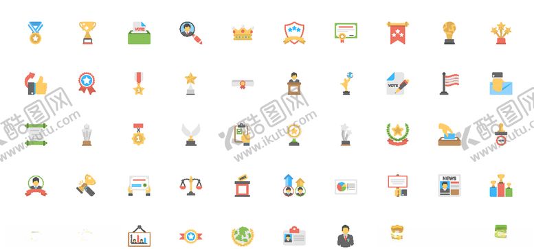 编号：71930809190004078933【酷图网】源文件下载-矢量商务办公彩色精细图标元素