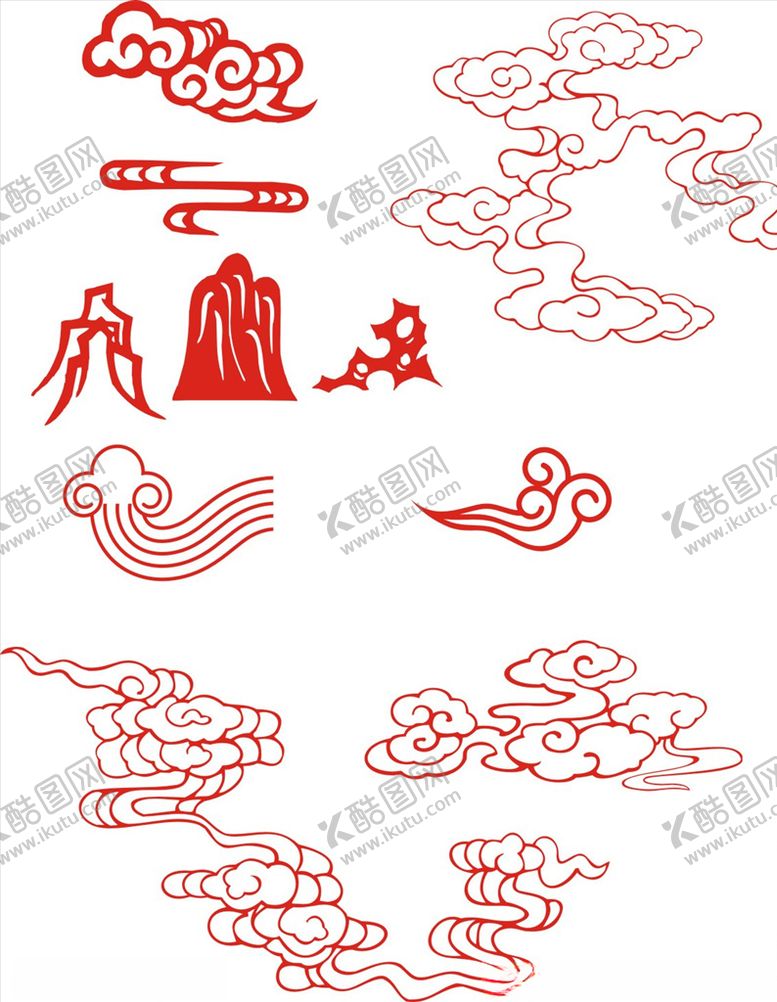 编号：97635807031730482983【酷图网】源文件下载-中国风祥云素材