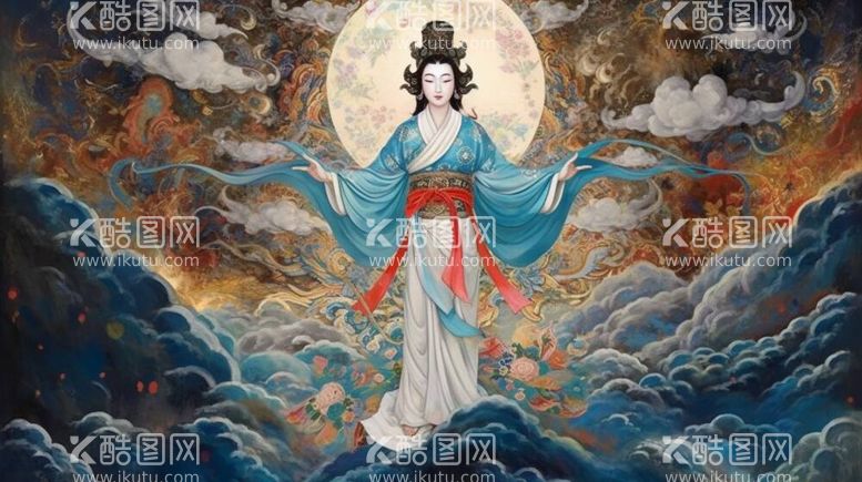 编号：59689212021832173878【酷图网】源文件下载-敦煌女神