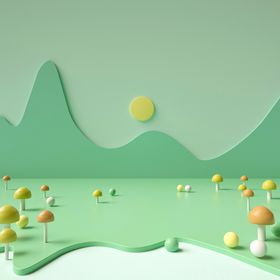 立体展台 C4D电商海报 台子