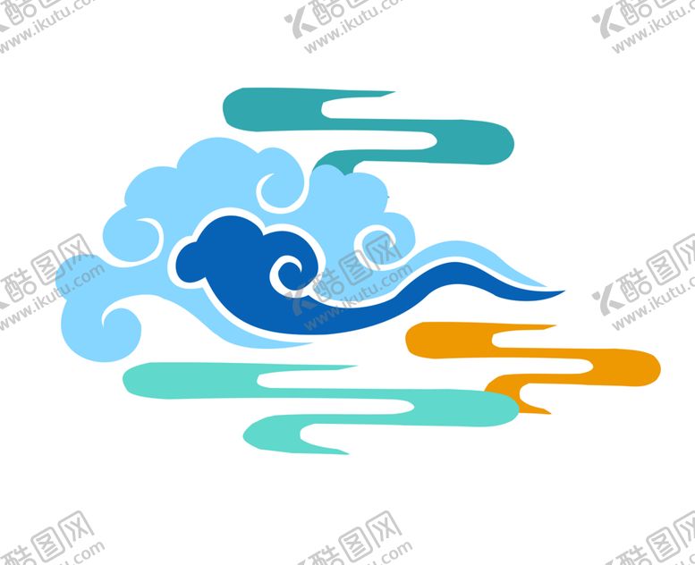 编号：62123609121848155621【酷图网】源文件下载-彩色祥云元素