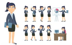 人物不同动作