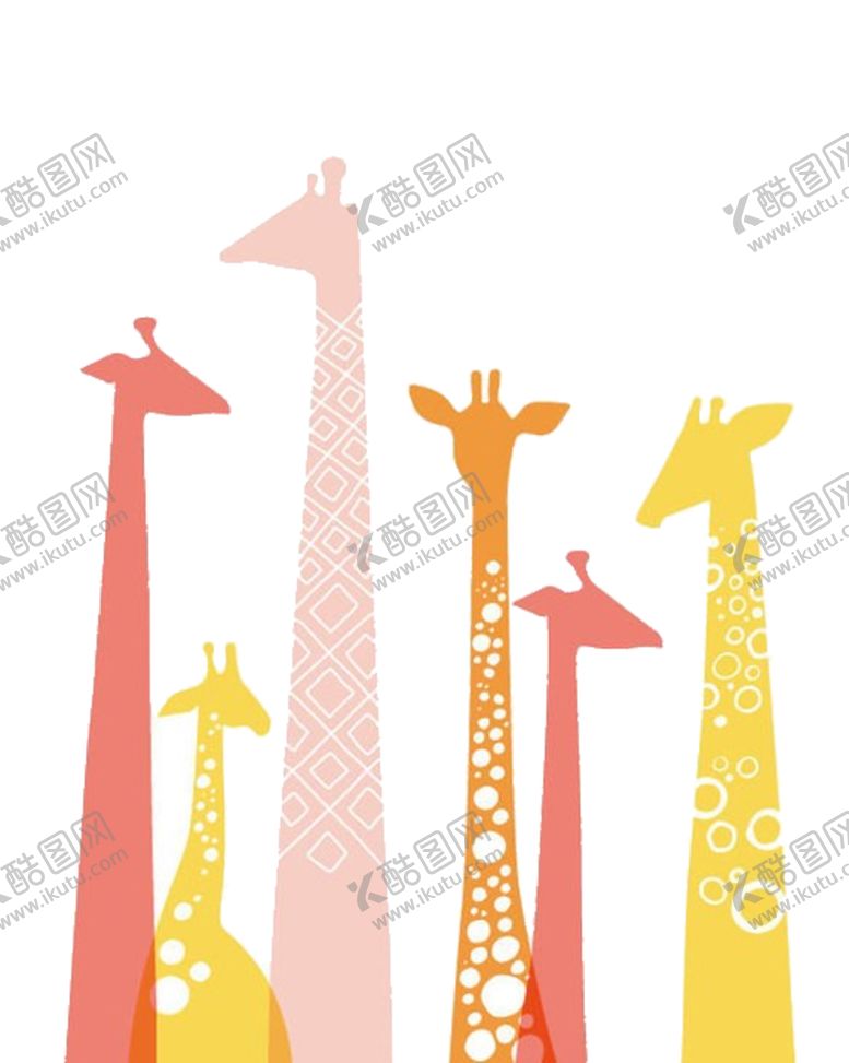 编号：93837211010755397778【酷图网】源文件下载-卡通长颈鹿