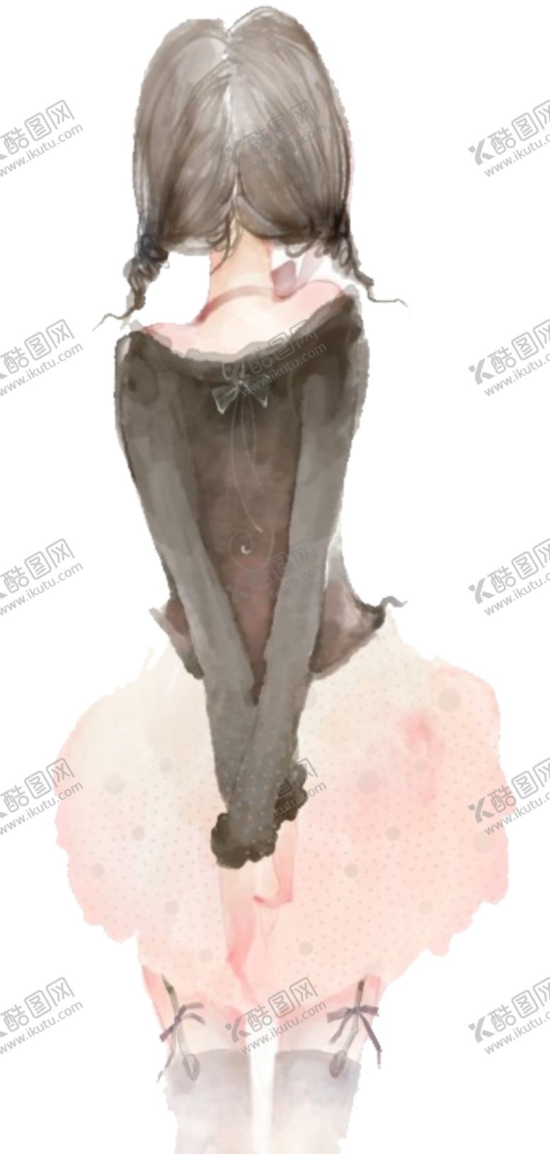 编号：45180005111334028035【酷图网】源文件下载-彩绘人物背影