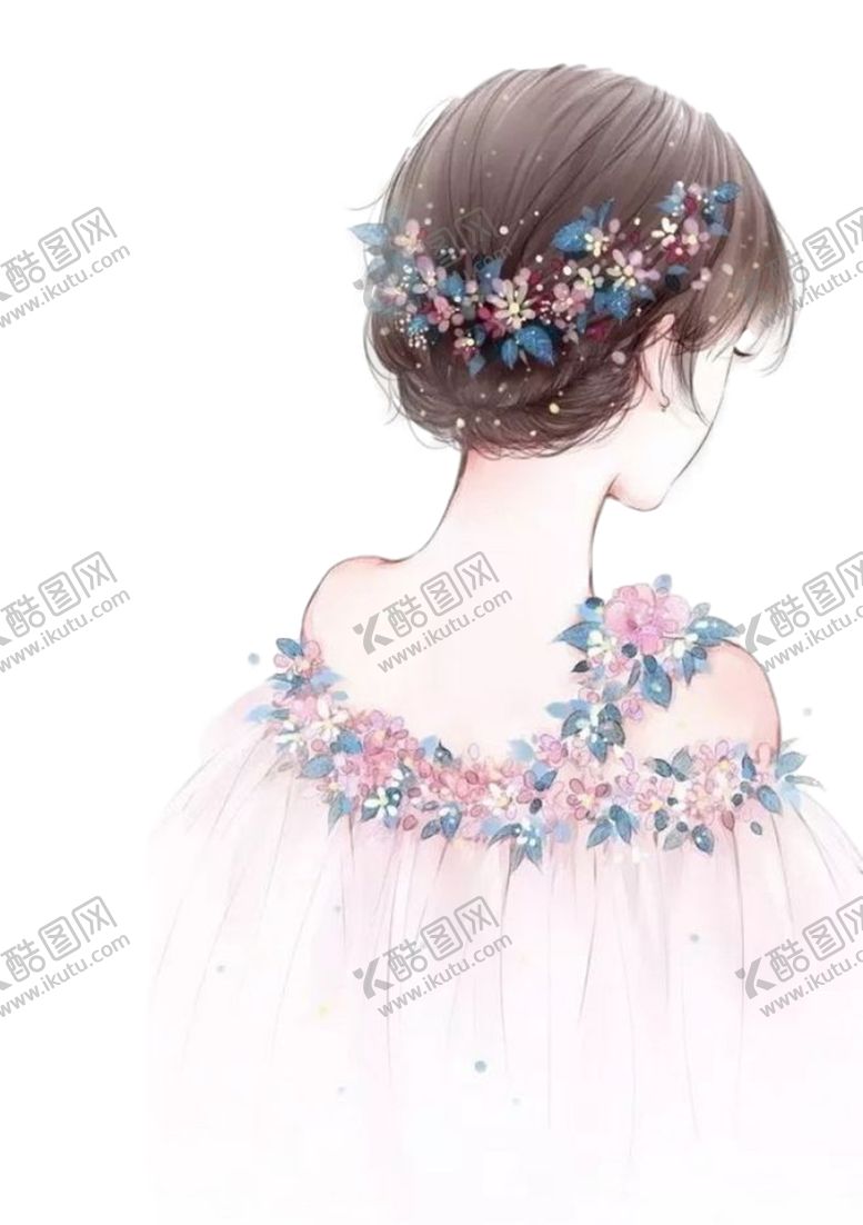 编号：15024006241915149637【酷图网】源文件下载-文艺小清新女孩插画免抠元素