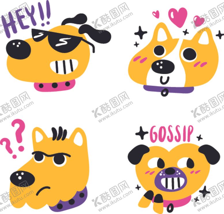 编号：26527805040417487156【酷图网】源文件下载-狗DOG动物卡通