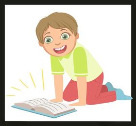 手绘卡通学生习