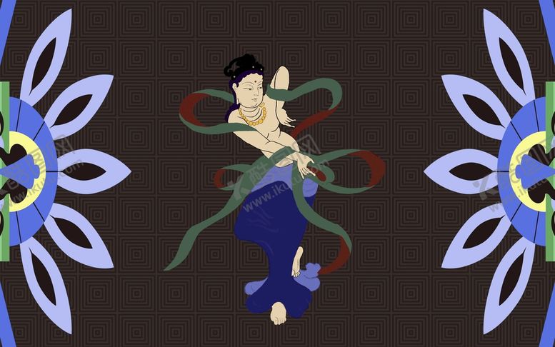 编号：71209610090743005813【酷图网】源文件下载-敦煌飞天