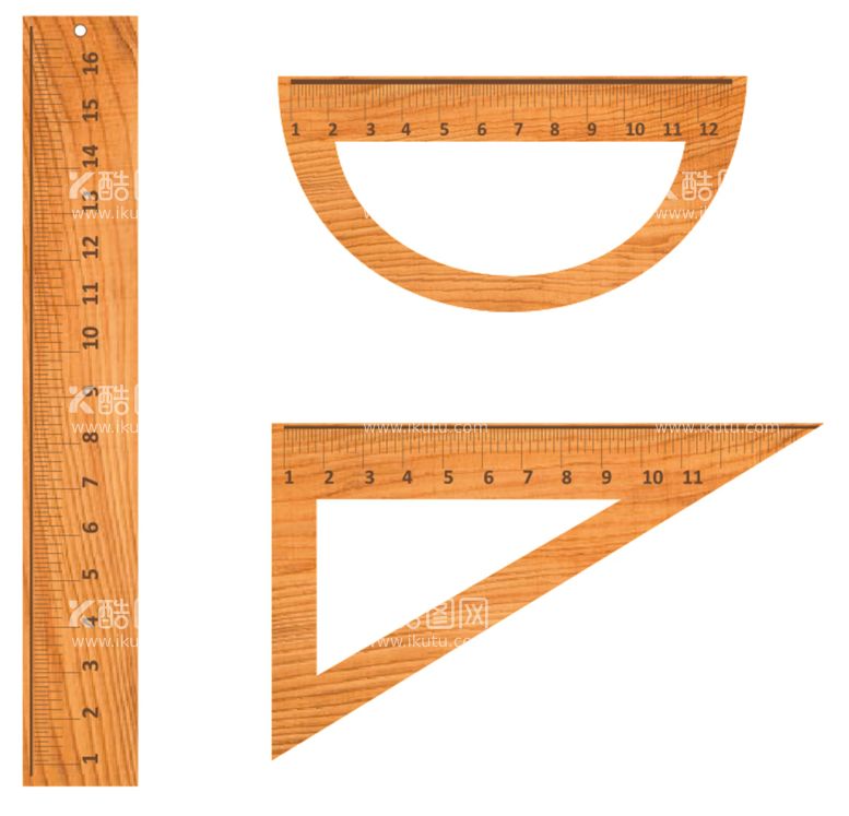编号：29226912021956318062【酷图网】源文件下载-木纹尺子