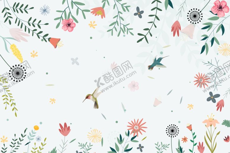 编号：73393806260639362779【酷图网】源文件下载-清新花卉手绘