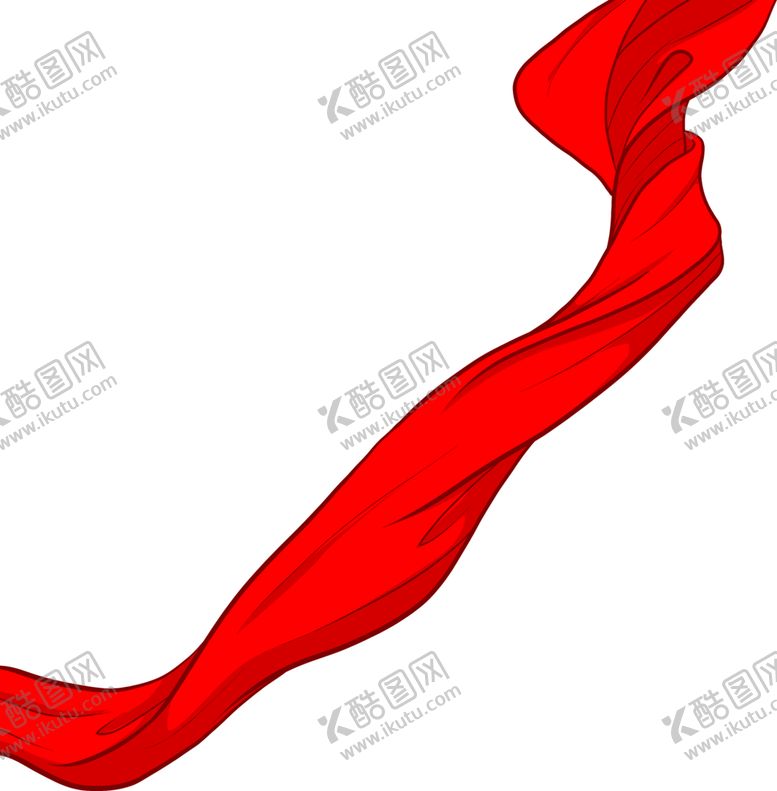 编号：99985910140441039468【酷图网】源文件下载-红色绸带