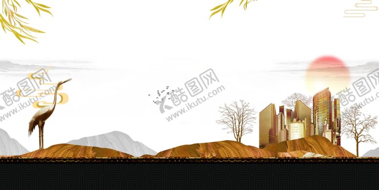 编号：24129707130521477195【酷图网】源文件下载-地产复古活动宣传海报背景素材